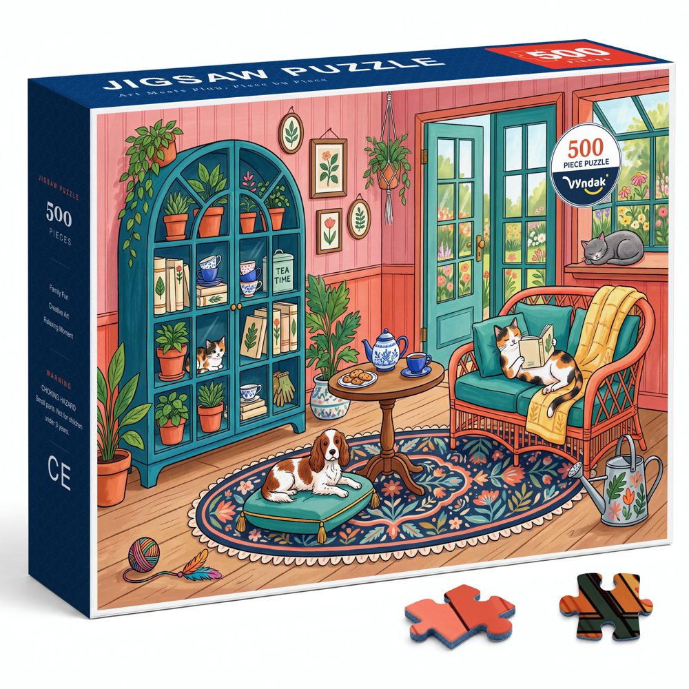 Cozy Garden Room 500 piece jigsaw puzzle
